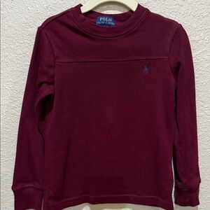 Polo by Ralph Lauren Kids Burgundy Long Sleeve Tee